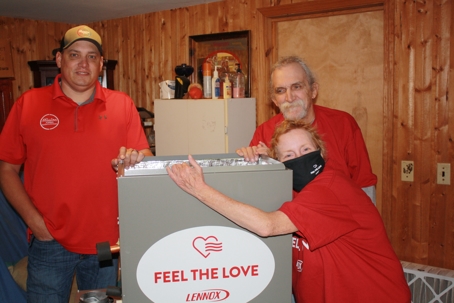 Mission PCH Partners with Lennox to Provide New HVAC System to Deserving Couple